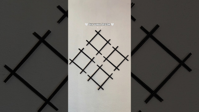 Diy Easy Wall Decor 🤍 || Aesthetic Room Decor Idea #shorts #diy #decor #art #craft #viralvideo Featured Image