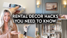 9 RENTER FRIENDLY DECORATING HACKS | DIY REMOVABLE UPGRADES Featured Image 