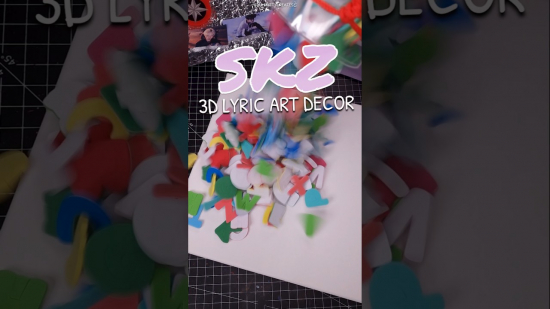 I made a Stray Kids 3D lyric Room Decor ✨️ SKZ DIY Featured Image 
