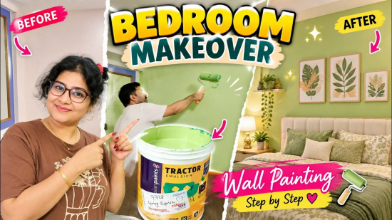 Bedroom Makeover on a Budget 😍 | Painting My Bedroom Wall + Amazing Transformation Featured Image 