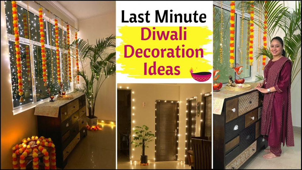 Last Minute Diwali Decoration Ideas | Diwali Decoration Ideas At Home ...