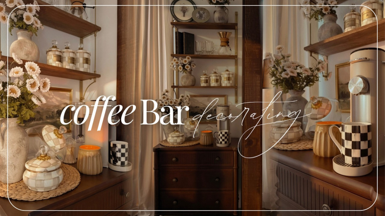 My New Coffee Bar Setup & Styling | Home Decorating Ideas Featured Image