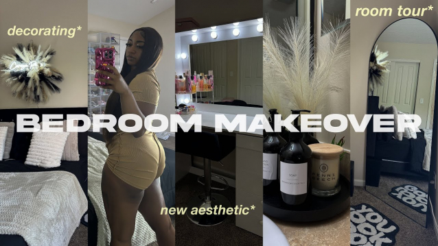 BEDROOM MAKEOVER + ROOM TOUR | Pinterest Inspired, New Furniture, Decorating, Aesthetic + MORE Featured Image